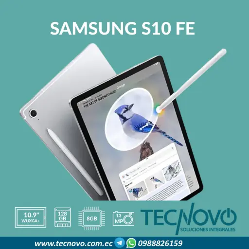 Tablet Samsung Tab S10 FE 8GB 128GB 10.9" Incluye Lapiz + case