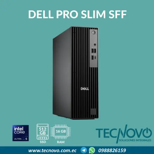 Computador DELL Pro Slim QCS1250 SFF Intel Core I5-14500 16GB 512GB SSD