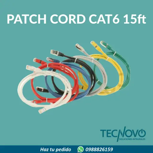 Patch Cord Connection CAT6 15FT (4.57Mts)