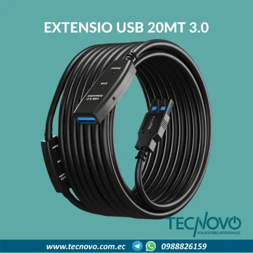 Extensión USB 3.0 Activo 20 Metros