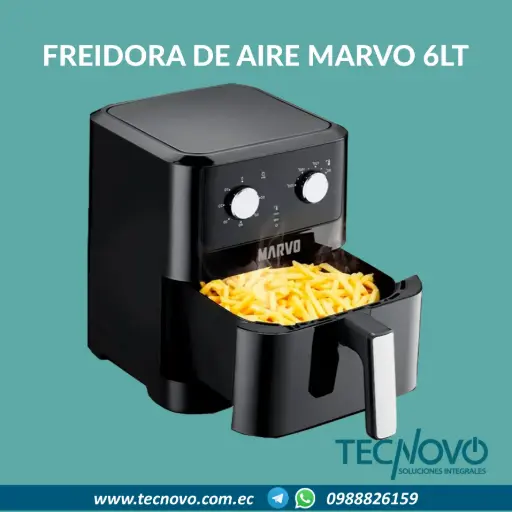 Freidora de Aire Marvo HAF-121 6.0Lts 