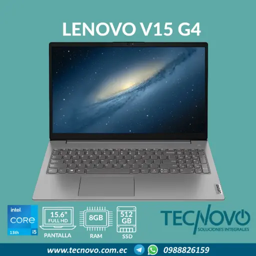 Laptop LENOVO V15 G4 IRU Intel I5-13420H 8GB 512GB SSD 15.6" FHD