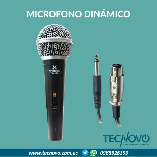 Micrófono dinámico con cable American Xtreme TDM-508