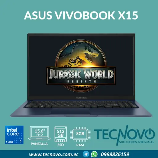 Laptop ASUS VivoBook X1504VA Intel Core 5-120U 12GB 512GB SSD 15.6" FHD