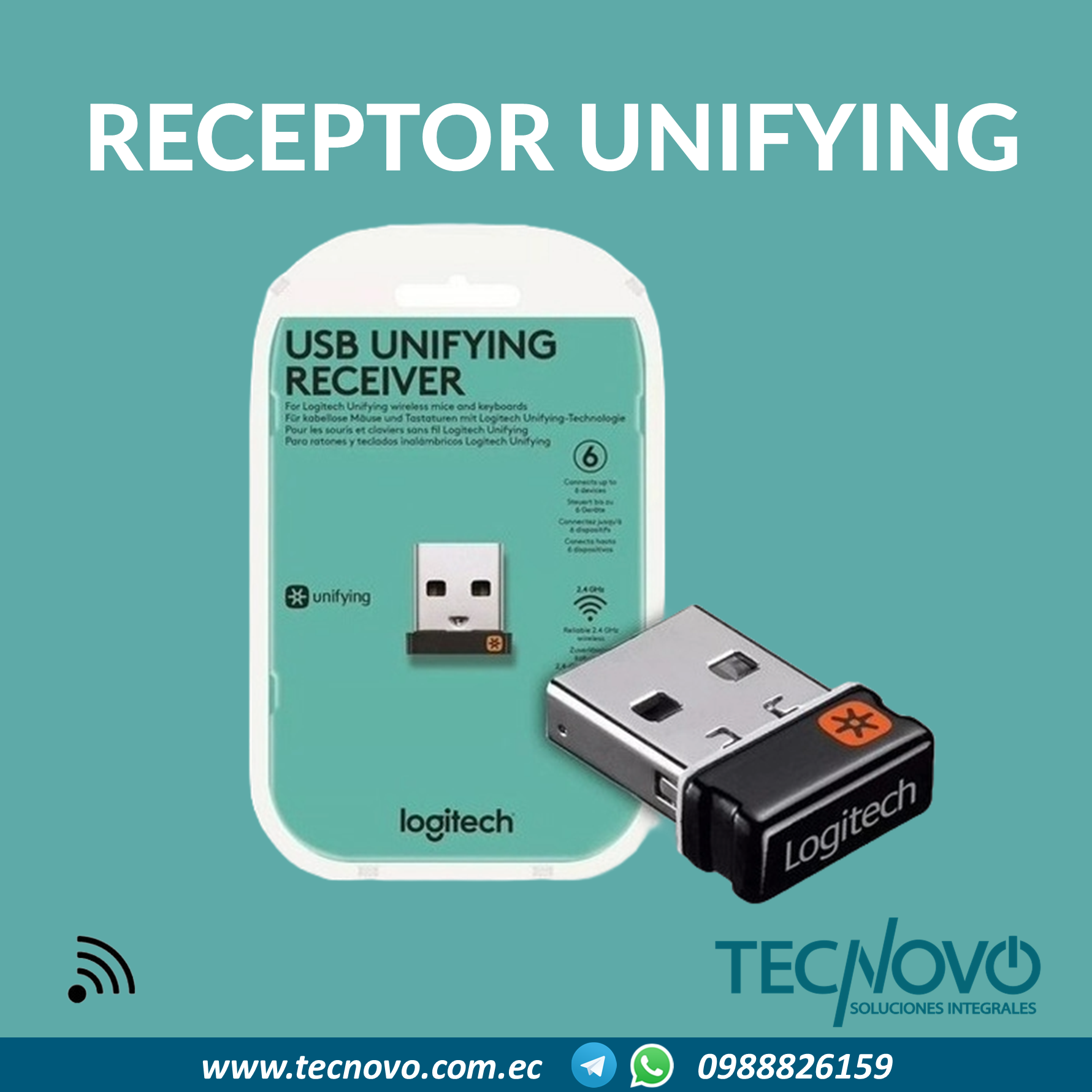 Logitech Unifying Receiver Receptor Mouse Inalambrico Logitech