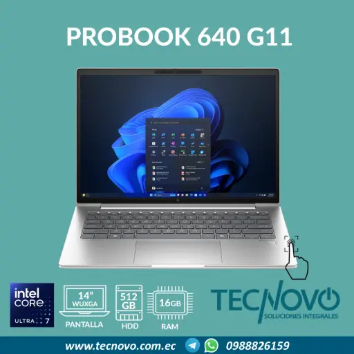 Laptop HP EliteBook 640 G11 Intel Core Ultra 7-155U 16GB 512GB-SSD 14" WUXGA