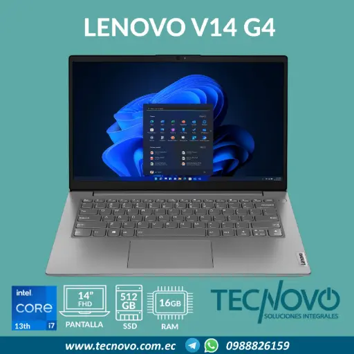 Laptop LENOVO V14 G4 IRU Intel Core I5-13420H 16GB 512GB SSD 14" FHD