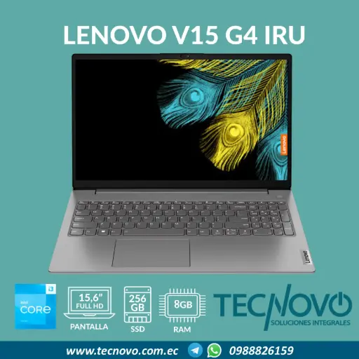 Laptop LENOVO V15 G4 IRU Intel Core I3-1315U 8GB 256GB SSD 15.6" FHD