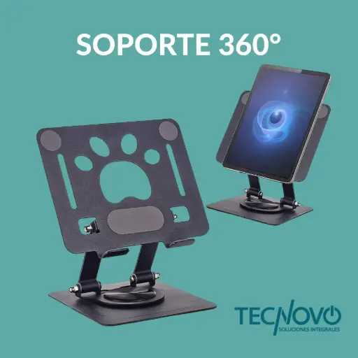 Soporte de escritorio metálico CY030 Giratorio 360°