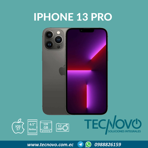 Celular Apple IPhone 13 Pro 128GB (Open Box)