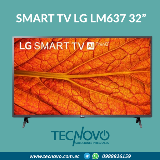 Televisor LG 32" LM637 SMART TV