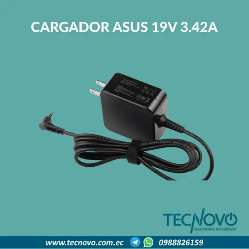 Cargador laptop ASUS 19V 3.42A PUNTA Fina