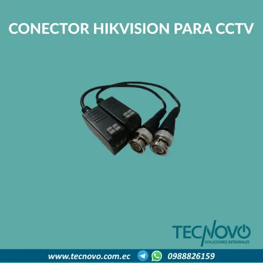 Conector balum HIKVISION para CCTV (par)