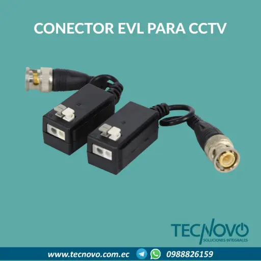 Conector balun EVL para CCTV 