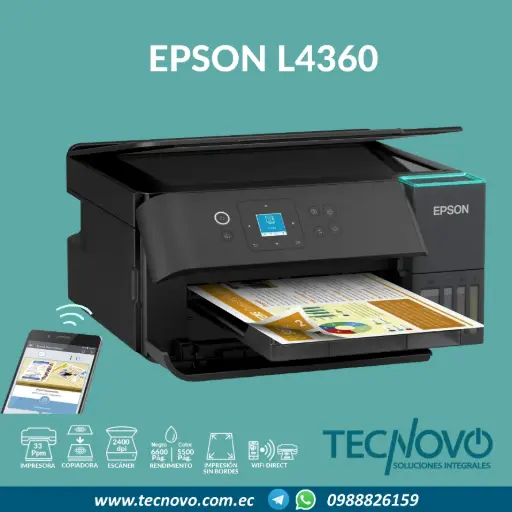 Impresora EPSON L4360 Multifunción 3 en 1 WIFI Dúplex