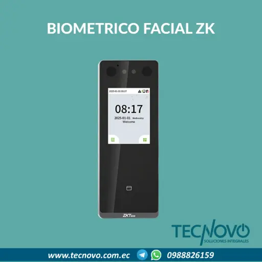 Biométrico facial y tarjeta ZKTECO ZK SENSEFACE 3B WIFI