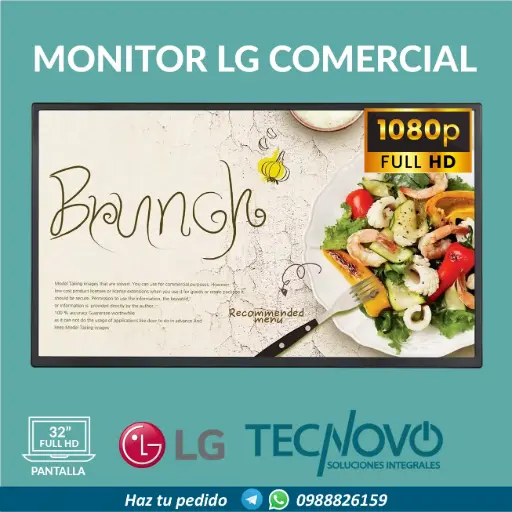 Monitor comercial LG 32SM5J-B 32" (Pantalla de señalización UHD)