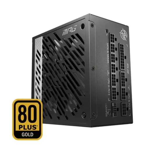 Fuente de poder MSI MPG A850G PCIE5 80 Plus Gold
