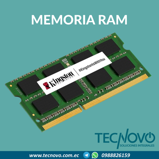 Memoria RAM KINGSTON DDR4 8GB 3200MHZ SODIMM LAPTOP