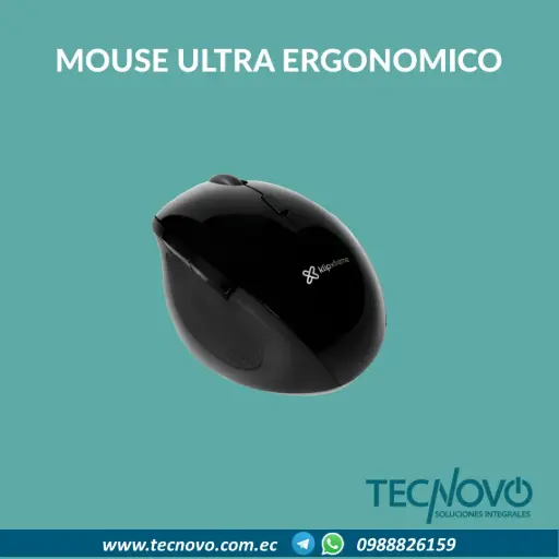 Mouse KLIP XTREME Orbix KMW-500BK Inalámbrico Ultra Ergonómico