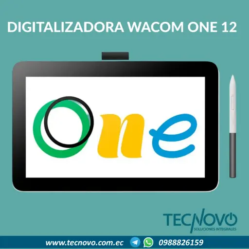 Tableta gráfica digitalizadora WACOM One 12 One Pen Display 11.6" FHD