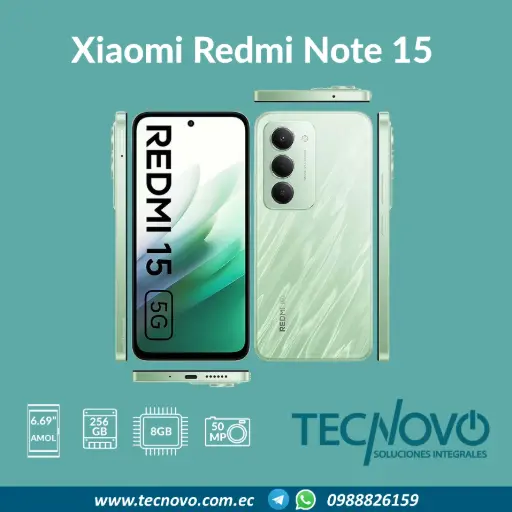 Celular Xiaomi Redmi Note 15 8GB 256GB