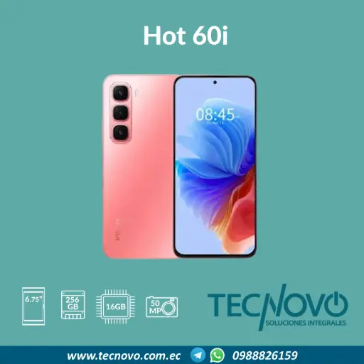 Celular INFINIX Hot 60i 16GB (8GB+8GB) / 256GB 
