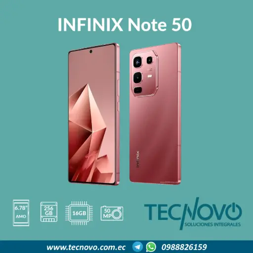 Celular INFINIX Note 50 16GB (8GB+8GB) / 256GB