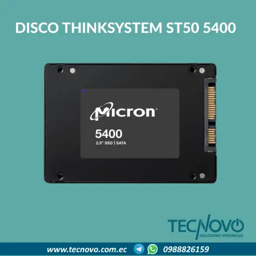 Disco ThinkSystem ST50 V2 3.5" 5400 PRO 960GB Read Intensive SATA 6Gb NHS SSD