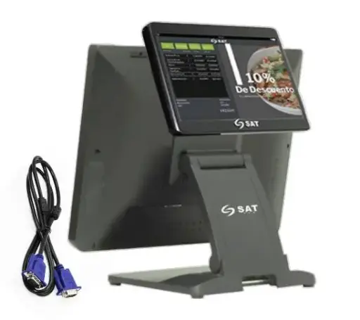 Monitor posterior SAT N140/150 VGA 10" + cable VGA L1 + L7