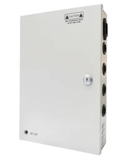 Fuente de poder centralizado hasta 25 cámaras 12V 25A