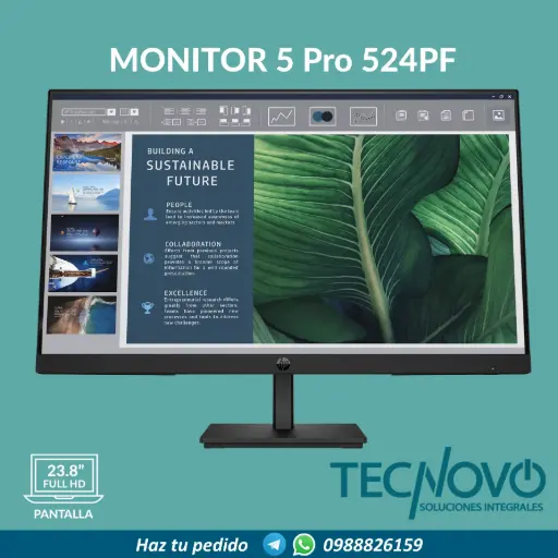 Monitor HP 5 Pro 524PF 23.8" FHD