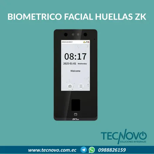 Biométrico facial y huellas ZKTECO ZK SENSEFACE 4A
