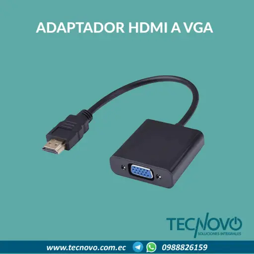 Adaptador ARGOM HDMI macho a VGA hembra