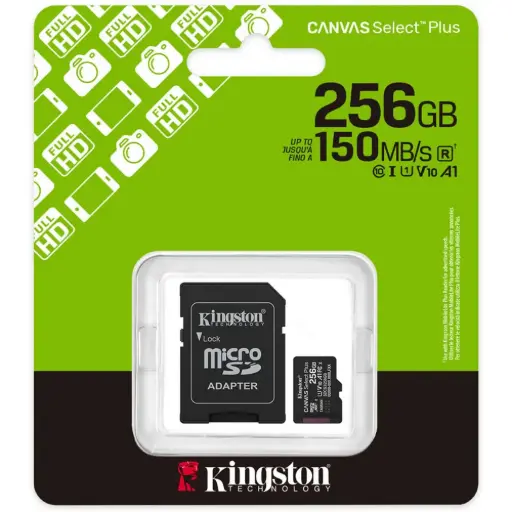 Memoria SD 256GB KINGSTON Canvas Select Plus Gen3