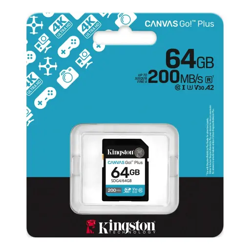 Memoria SD 64GB Canvas Go Plus Gen4