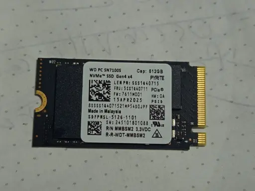 Disco SSD WESTERN DIGITAL NVMe 2245 512GB (BULK)