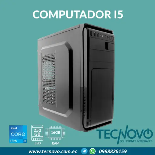 Computador CPU I5-12400 16GB 250GB-SSD