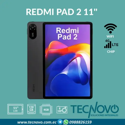 Tablet Xioami Redmi Pad 2 4GB 128GB 11" LTE