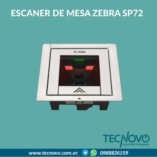 Escáner de Mesa Zebra SP72 horizontal 1D, 2D