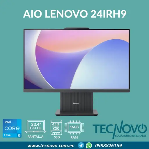 Computador AIO LENOVO 24IRH Intel Core I5-13420H 16GB 512GB-SSD 23.8" FHD