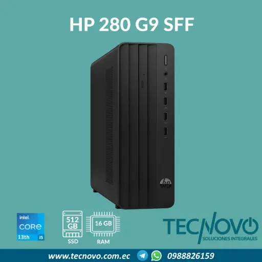 Computador HP Pro 280 G9 I5-13500 16GB 512GB SFF