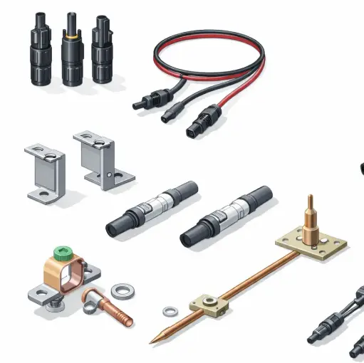 Misceláneos conectores paneles solares