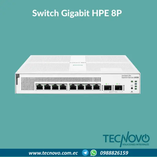 HPE NETWORKING INSTANT ON SWITCH 8P GIGABIT CL4 POE 2P SFP 124W 1930