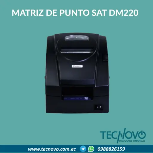Impresora Matriz de punto SAT DM220 US USB, SERIAL, RJ-11, ETHERNET