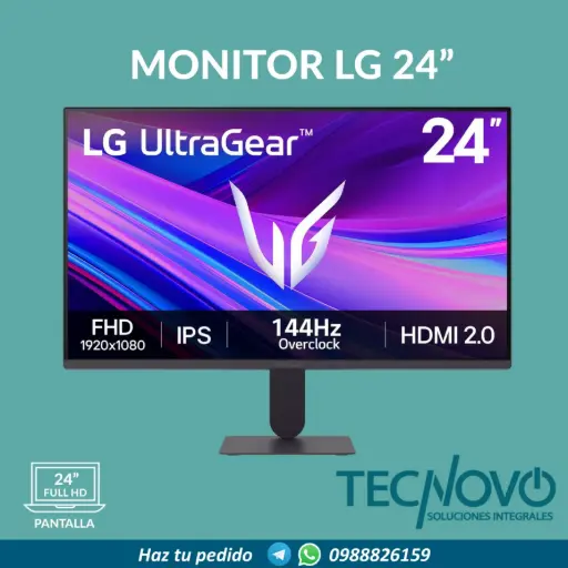 MONITOR LG GAMING ULTRAGEAR 24" IPS FHD