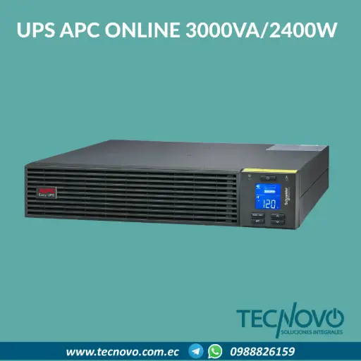 UPS APC OnLine SRV3KRA 3000VA - 2400W Pantalla