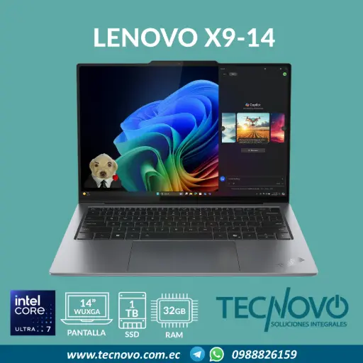 Laptop LENOVO Thinkpad X9-14 Intel Core Ultra 7 258V 32GB DDR5 1TB-SSD 14" WUXGA