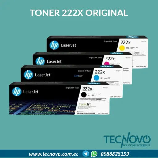Toner HP 222X Alto rendimiento para Impresora LaserJet Pro 3201-3204, 3288, 3303, 3388
