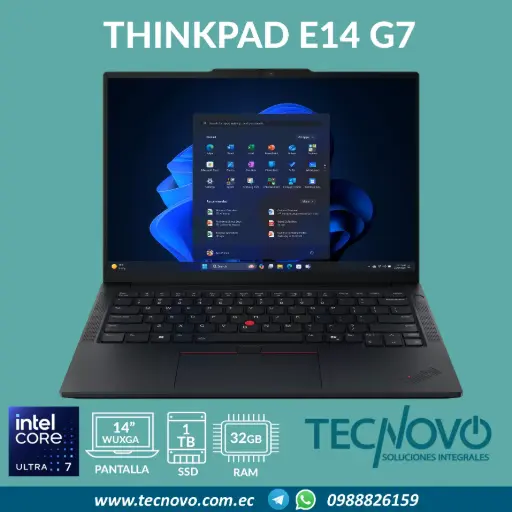 Laptop LENOVO ThinkPad E14 Gen7 Intel Core Ultra 7-255H 32GB 1TB-SSD 14" FHD